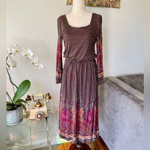 Mango boho midi dress